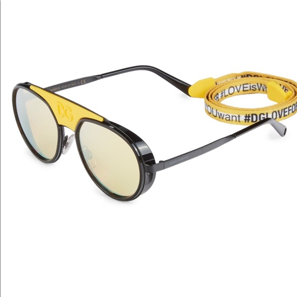 DOLCE&GABBANA Women’s Pilot Sunglasses - Picture 3 of 12